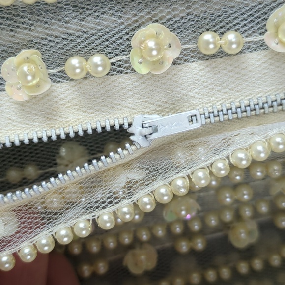 Vintage 1960s Sheer Beaded Dress, Amazing! OOAK! - Picture 7 of 13